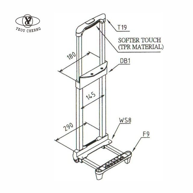 T19-DB1-8A Telescopic Handle