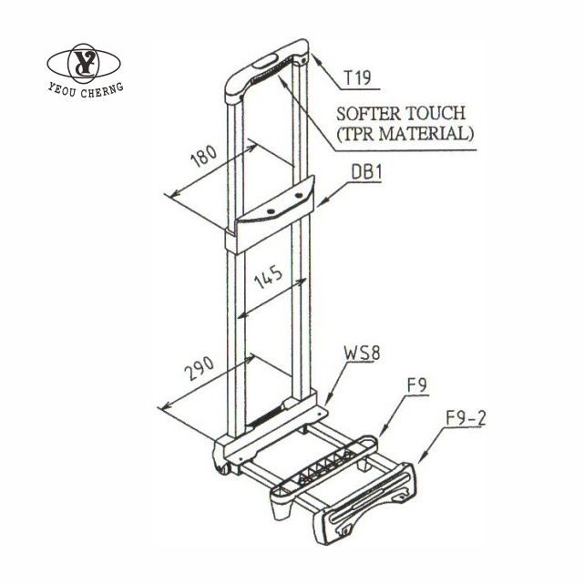 T19-DB1-8B Telescopic Handle