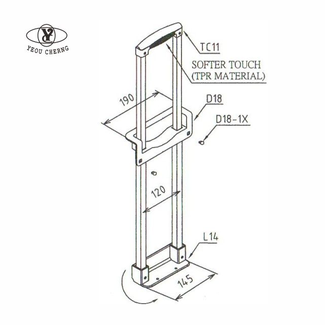TC11-D18-L14 二節跳珠式拉桿