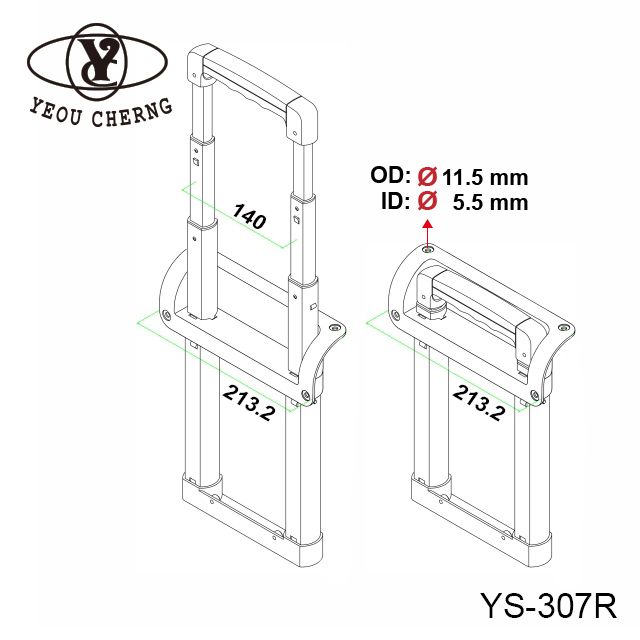 YS-307R Free Control Telescopic Handle