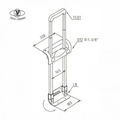 3 Section Free Control Telescopic Handle