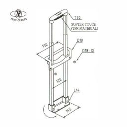 T20-D18-L14 二節控制式拉桿
