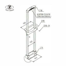 T18-D18-L14 Telescopic Handle