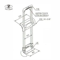 T19-D12-L8 Telescopic Handle