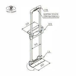 T19-D13-L4 二節控制式拉桿