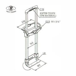 T19-D23-L8 二節控制式拉桿