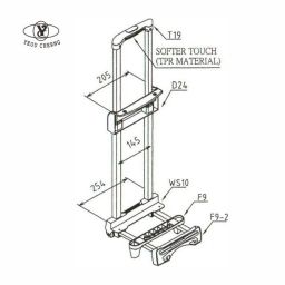 T19-D24-10B Telescopic Handle