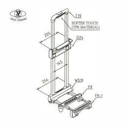 T19-D24-10E Telescopic Handle