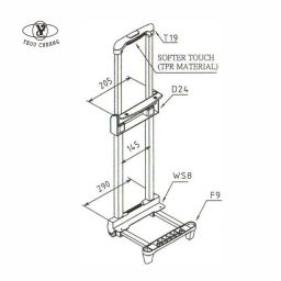 T19-D24-8A Telescopic Handle