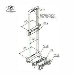 T19-D24-8B Telescopic Handle