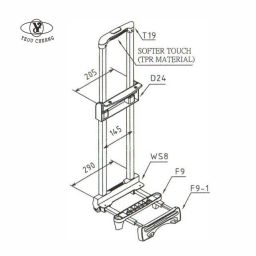 T19-D24-8E Telescopic Handle