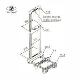 T19-DB1-8E Telescopic Handle