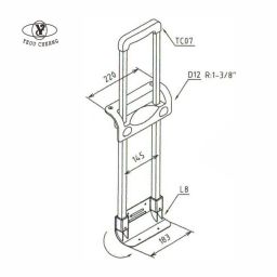 TC07-D12-L8 二節跳珠式拉桿